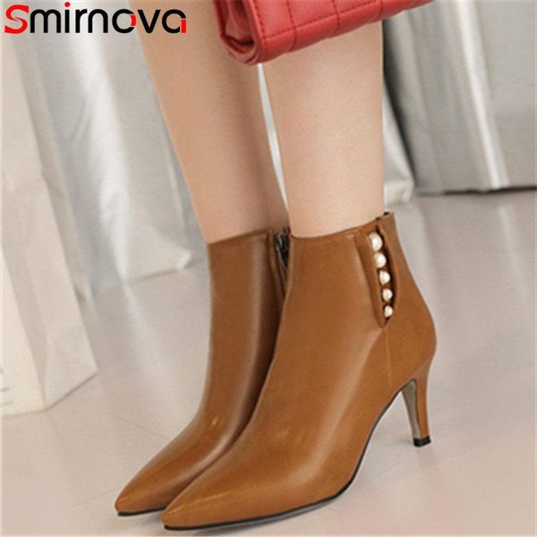 boots smirnova 2021 arrival winter fashion zip pointed toe high heel solid ladies casual ankle, Black
boots smirnova 2021 arrival winter fashion zip pointed toe high heel solid ladies casual ankle, Black