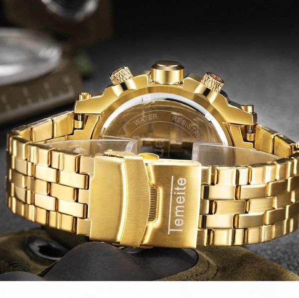 2018 temeite business casual fashion gold quartz watch full stainless steel casual men watches male clock wristwatch r, Slivery;brown
2018 temeite business casual fashion gold quartz watch full stainless steel casual men watches male clock wristwatch r, Slivery;brown