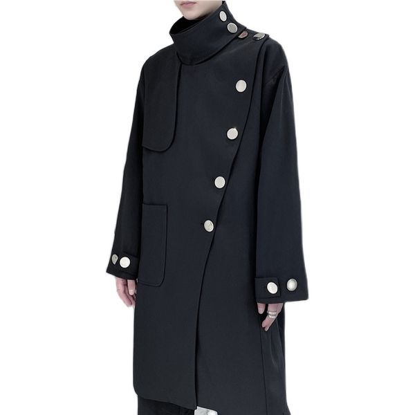 2020 buttons men metal trenchcoat male japan streetwear vintage hip trench jacket outerwear 2wgj, Tan;black
2020 buttons men metal trenchcoat male japan streetwear vintage hip trench jacket outerwear 2wgj, Tan;black