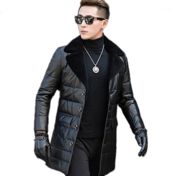 new winter genuine leather jacket men down jacket men's real sheepskin jackets wool fur collar coat 4xl t2380 kj8081, Black
new winter genuine leather jacket men down jacket men's real sheepskin jackets wool fur collar coat 4xl t2380 kj8081, Black