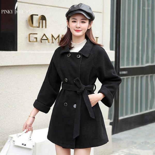 pinkyisblack blends woolens overcoat women double breasted coat female autumn winter ladies coats and jackets women's wool coat1, Black
pinkyisblack blends woolens overcoat women double breasted coat female autumn winter ladies coats and jackets women's wool coat1, Black
