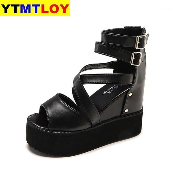 wedges platform sandals female peep toe high heels gladiator buckle summer sandals shoes for women shoes woman1, Black
wedges platform sandals female peep toe high heels gladiator buckle summer sandals shoes for women shoes woman1, Black