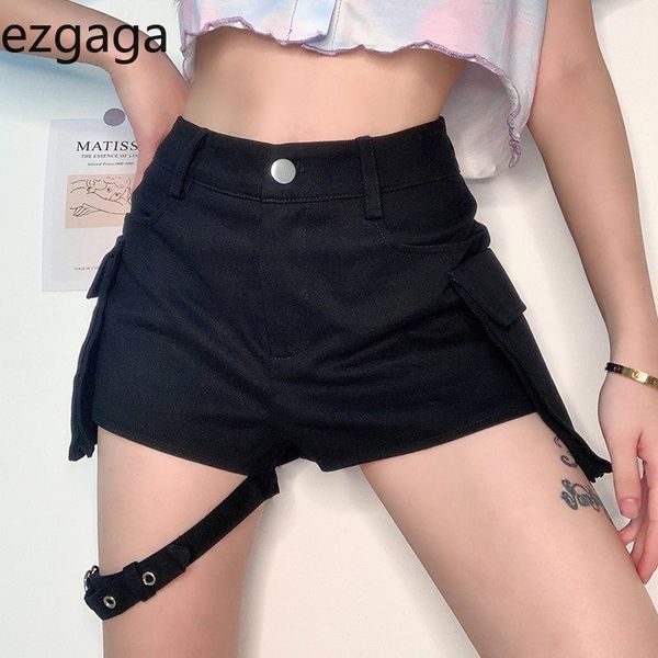 women's shorts ezgaga women punk dark leg bandage zipper button pocket lady style streetwear slim solid casual, White;black
women's shorts ezgaga women punk dark leg bandage zipper button pocket lady style streetwear slim solid casual, White;black
