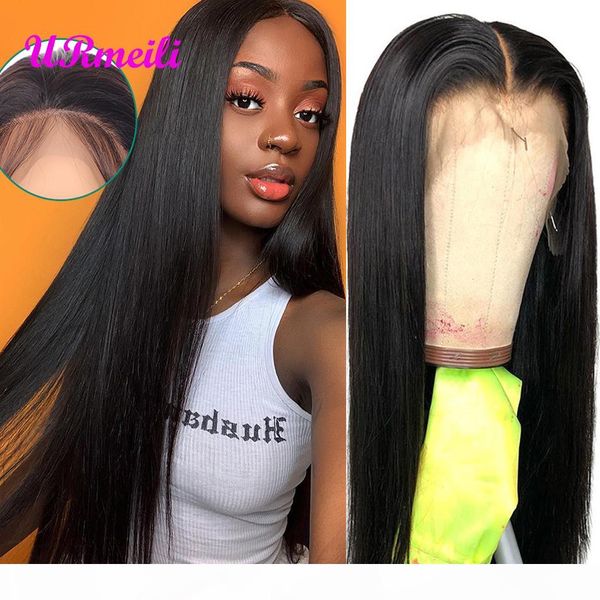 urmeili human hair lace front wigs with baby hair 10a brazilian virgin remy straight hair lace front wigs for black women 150% density, Black;brown
urmeili human hair lace front wigs with baby hair 10a brazilian virgin remy straight hair lace front wigs for black women 150% density, Black;brown