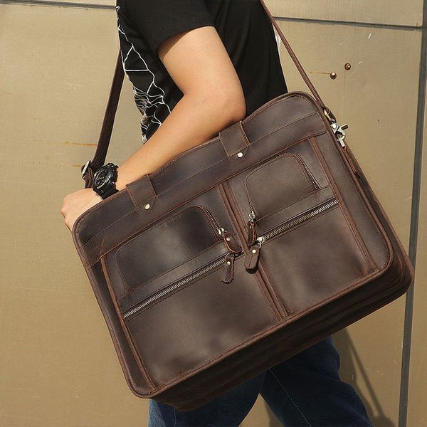 mahuebag upper class genuine leather case 15 16 17-inch portable business bag of vintage original handcrafted craft bags
mahuebag upper class genuine leather case 15 16 17-inch portable business bag of vintage original handcrafted craft bags