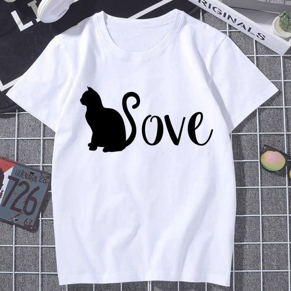 new summer women t-shirts black cat love printed tshirt harajuku vintage shirt summer woman vogue female t shirt clothing, White
new summer women t-shirts black cat love printed tshirt harajuku vintage shirt summer woman vogue female t shirt clothing, White