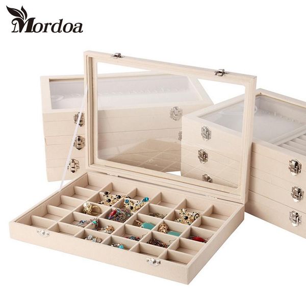 35*24.5*5cm multifunctional 1pc bead velvet jewelry display case storage organizer tray box with glass lid for necklace/ring, Pink;blue
35*24.5*5cm multifunctional 1pc bead velvet jewelry display case storage organizer tray box with glass lid for necklace/ring, Pink;blue