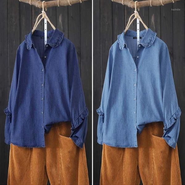 2020 spring zanzea denim blue shirts women and blouses casual turn down collar shirts blusas womens clothing 5xl1, White
2020 spring zanzea denim blue shirts women and blouses casual turn down collar shirts blusas womens clothing 5xl1, White