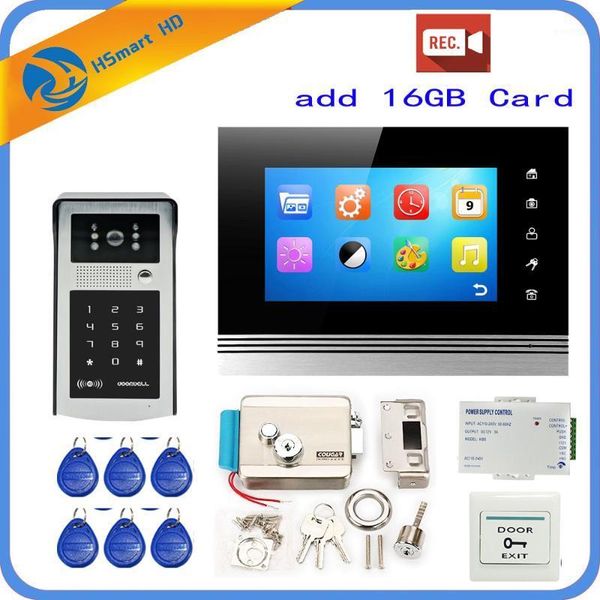 7'' wired touch screen record video door phone system 1 indoor monitor hd outdoor camera support rfid password unlock1
7'' wired touch screen record video door phone system 1 indoor monitor hd outdoor camera support rfid password unlock1