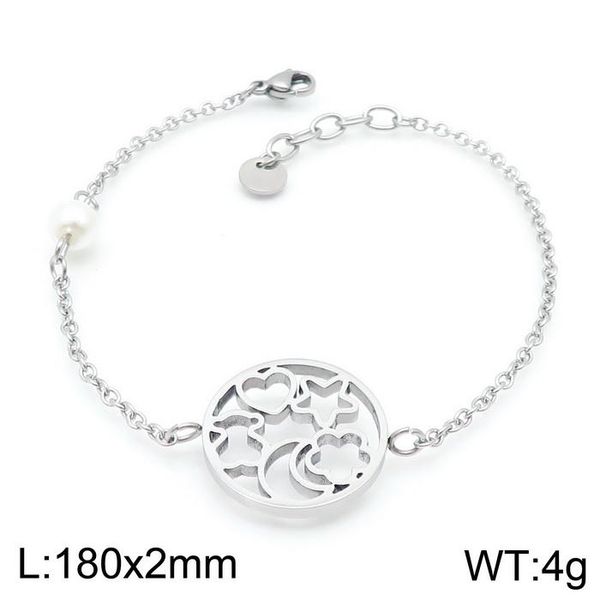 fashion women men silver color gold steel weave bear hollow flower star heart moon chain bracelets pulseras jewelry, Black
fashion women men silver color gold steel weave bear hollow flower star heart moon chain bracelets pulseras jewelry, Black