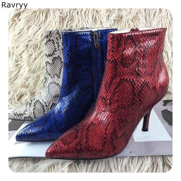 boots snakeskin woman short 2021 autumn winter fashion female ankle boot zipper pointed toe thin heel red blue women shoes, Black
boots snakeskin woman short 2021 autumn winter fashion female ankle boot zipper pointed toe thin heel red blue women shoes, Black