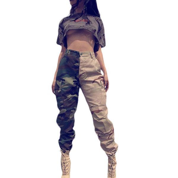 fashion punk camouflage print patchwork cargo pants sweatpants women high waist baggy pocket sport ankle-tied trouser streetwear, Black;white
fashion punk camouflage print patchwork cargo pants sweatpants women high waist baggy pocket sport ankle-tied trouser streetwear, Black;white