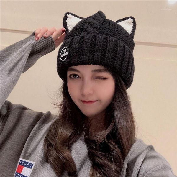 beanie/skull caps french lovely skullies beanies with cat ears for women add wool knitting warm earmuffs cap1, Blue;gray
beanie/skull caps french lovely skullies beanies with cat ears for women add wool knitting warm earmuffs cap1, Blue;gray