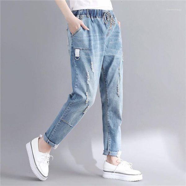 6xl boyfriend jeans for women high waist jeans denim elastic plus size vintage casual loose mom denim trousers women q3361, Blue
6xl boyfriend jeans for women high waist jeans denim elastic plus size vintage casual loose mom denim trousers women q3361, Blue