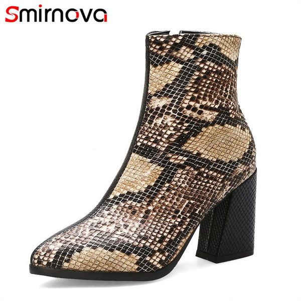boots smirnova arrival 2021 winter autumn ankle for ladies casual shoes high heel snake prints women's, Black
boots smirnova arrival 2021 winter autumn ankle for ladies casual shoes high heel snake prints women's, Black