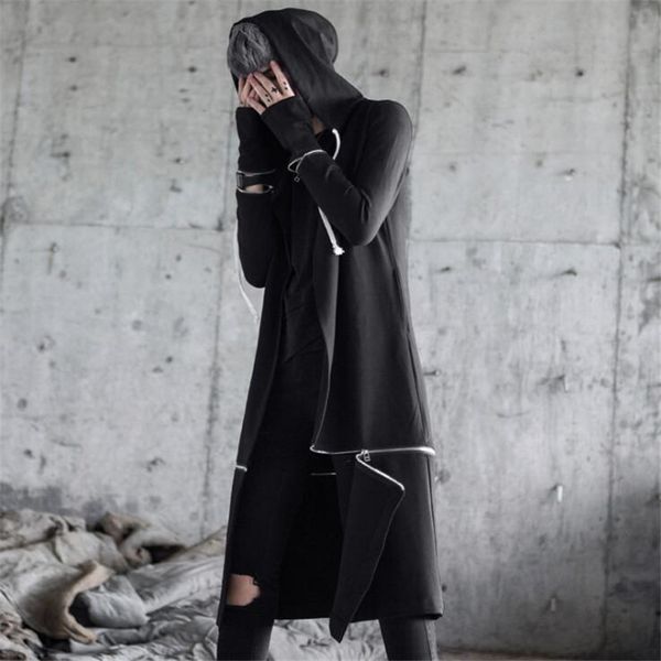 2020 new high-street hip hop men with hoodie trench coat male punk style long cardigan jacket l xl, Tan;black
2020 new high-street hip hop men with hoodie trench coat male punk style long cardigan jacket l xl, Tan;black