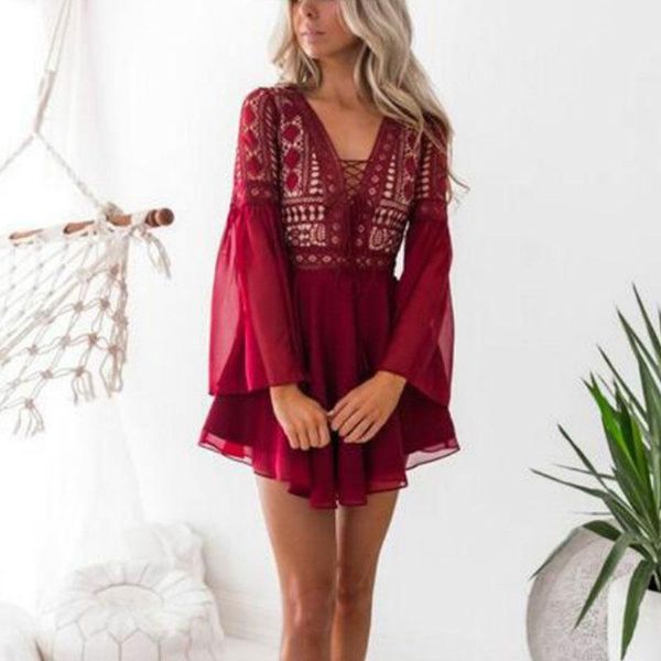 casual dresses women hollow out chiffon dress 2021 cross bandage lace semi-sheer plunge mini female v-neck long sleeve white, Black;gray
casual dresses women hollow out chiffon dress 2021 cross bandage lace semi-sheer plunge mini female v-neck long sleeve white, Black;gray