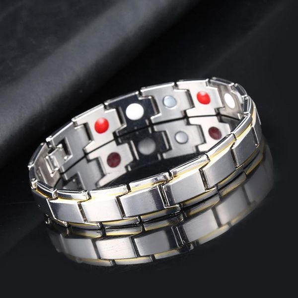 link, chain magnetic relief bracelet for arthritis pain durable women men adjustable ty66, Black
link, chain magnetic relief bracelet for arthritis pain durable women men adjustable ty66, Black