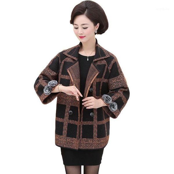 new woolen blend jacket women wool coat plaid oversize middle-aged women plus size casual wool overcoat 4xl a10941, Black
new woolen blend jacket women wool coat plaid oversize middle-aged women plus size casual wool overcoat 4xl a10941, Black