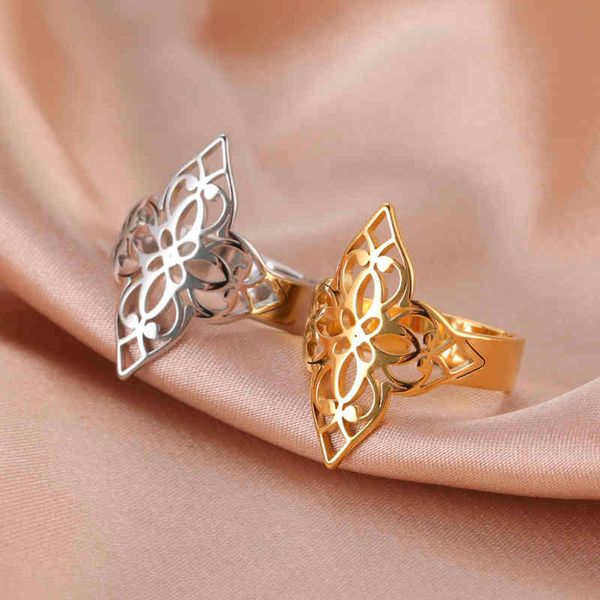 skyrim new simple cutout filigree flower rings for women stainless steel wedding party adjustable vintage ring jewelry gift, Silver
skyrim new simple cutout filigree flower rings for women stainless steel wedding party adjustable vintage ring jewelry gift, Silver