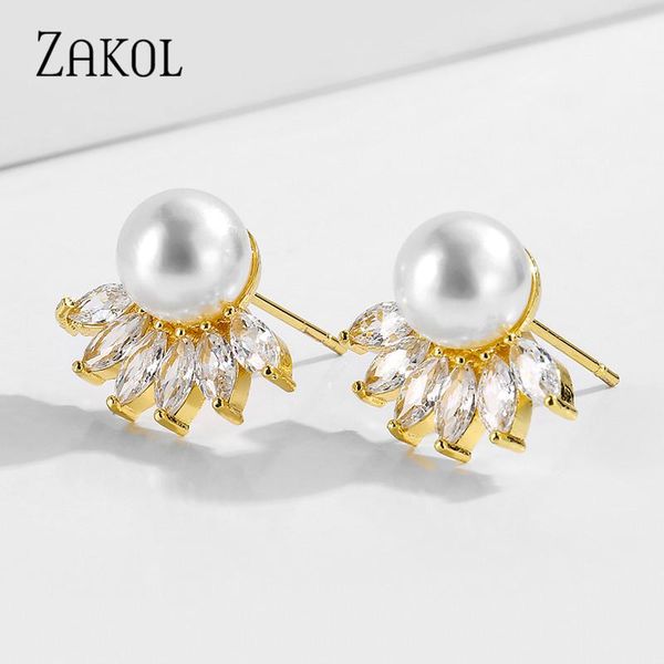 zakol 2020 leaf white cubic zirconia & simulated pearl stud earrings wedding party jewelry for women fsep2468, Golden;silver
zakol 2020 leaf white cubic zirconia & simulated pearl stud earrings wedding party jewelry for women fsep2468, Golden;silver