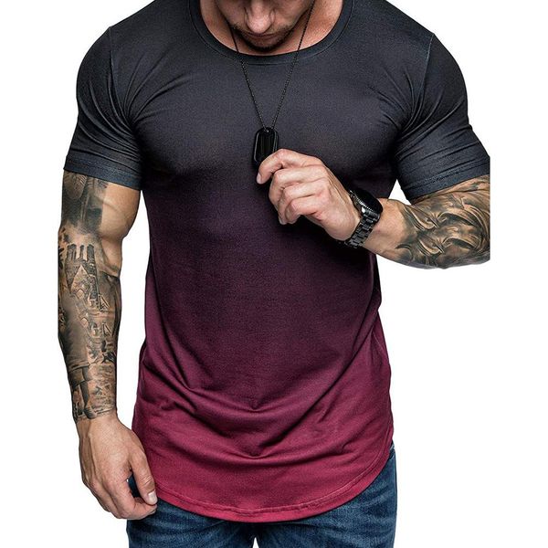 summer fashion do old printing men gradient color short sleeve round neck t-shirt slim fit kg-3, White;black
summer fashion do old printing men gradient color short sleeve round neck t-shirt slim fit kg-3, White;black