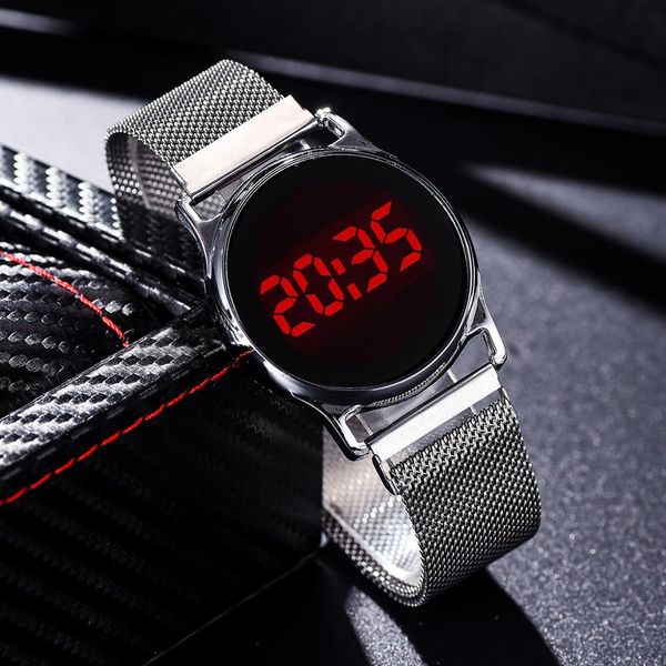 luxury led electronic watches star watch for women rose gold mesh magnet starry sky quartz wristwatch gradient ladies wrist watches fashion, Slivery;brown
luxury led electronic watches star watch for women rose gold mesh magnet starry sky quartz wristwatch gradient ladies wrist watches fashion, Slivery;brown