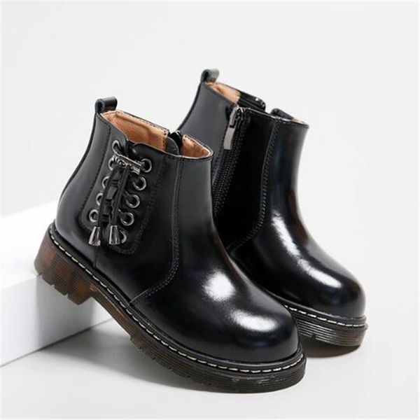 new girls boots children spring genuine leather ankle british style student casual baby toddler flat kids shoes 03, Black;grey
new girls boots children spring genuine leather ankle british style student casual baby toddler flat kids shoes 03, Black;grey
