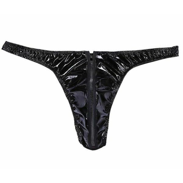 mens lingerie wet look leather zippered pouch briefs bikini thong underwear low waist pouch elastic, Black;white
mens lingerie wet look leather zippered pouch briefs bikini thong underwear low waist pouch elastic, Black;white