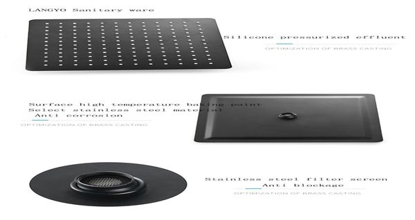 langyo black square rain stainless steel shower head ultrathin 2 mm 8 9 10 12 inch choice bathroom wall ceiling mounted wmtbvr
langyo black square rain stainless steel shower head ultrathin 2 mm 8 9 10 12 inch choice bathroom wall ceiling mounted wmtbvr