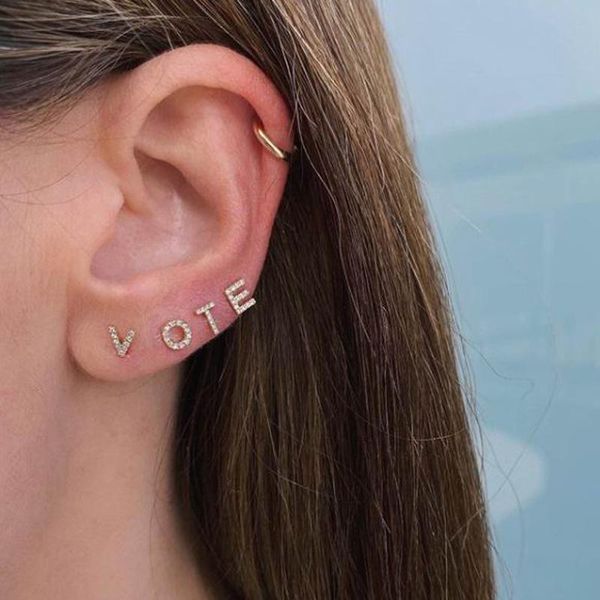 new 925 sterling silver cz paved mini small letter 26 alphabet initial earring stoneize name letter personized stud jewelry, Golden;silver
new 925 sterling silver cz paved mini small letter 26 alphabet initial earring stoneize name letter personized stud jewelry, Golden;silver