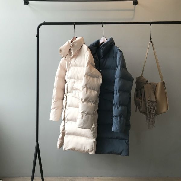 thick down cotton jacket oversize long parkas winter long sleeve buttons pockets female warm puffer jacket parka branded 201119, Black
thick down cotton jacket oversize long parkas winter long sleeve buttons pockets female warm puffer jacket parka branded 201119, Black