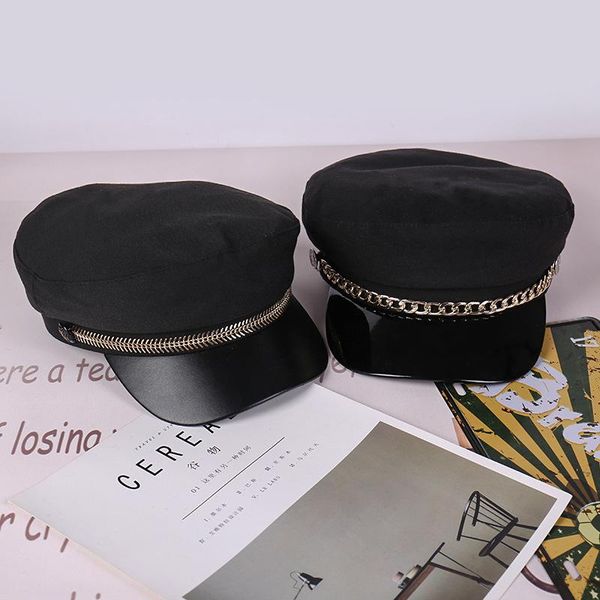 stingy brim hats autumn winter for women with metal chain octagonal caps ladies casual woolen hat beret cap hr122309, Blue;gray
stingy brim hats autumn winter for women with metal chain octagonal caps ladies casual woolen hat beret cap hr122309, Blue;gray