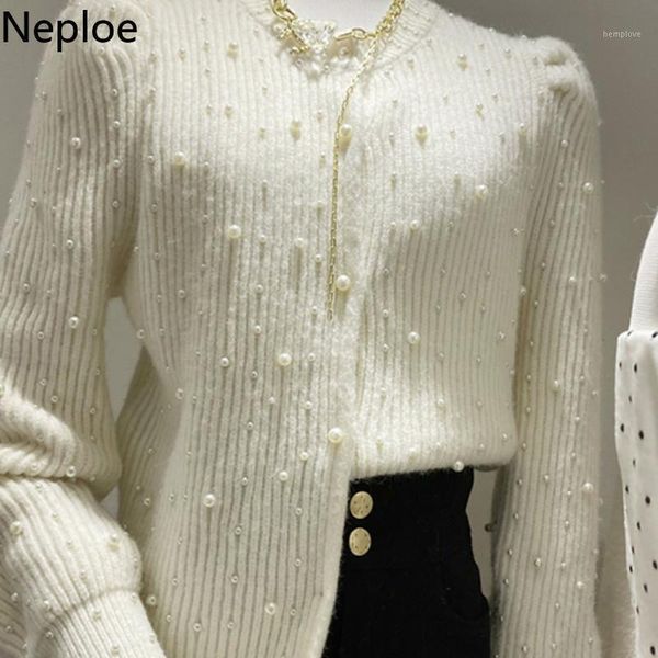 neploe heavy beading knitwear cardigan temperament pearl button sweaters women o-neck long sleeve sueter coat chic pull femme1, White
neploe heavy beading knitwear cardigan temperament pearl button sweaters women o-neck long sleeve sueter coat chic pull femme1, White