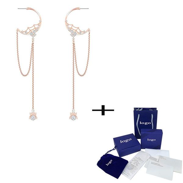 new exquisite rose gold charming spider web ing point crystal pierced earrings fashion chic ladies jewelry, Golden;silver
new exquisite rose gold charming spider web ing point crystal pierced earrings fashion chic ladies jewelry, Golden;silver