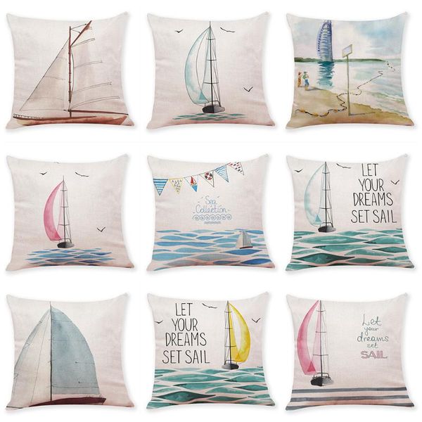 sea sailing pattern printing cotton and linen fluffy throw pillowcase ink seaside studio decoration sofa cushion cover
sea sailing pattern printing cotton and linen fluffy throw pillowcase ink seaside studio decoration sofa cushion cover