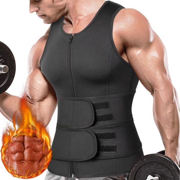running jerseys men sweat vest sauna suit waist trainer for weight loss slimming body shaper workout tank shapewear compression shirts, Black;blue
running jerseys men sweat vest sauna suit waist trainer for weight loss slimming body shaper workout tank shapewear compression shirts, Black;blue