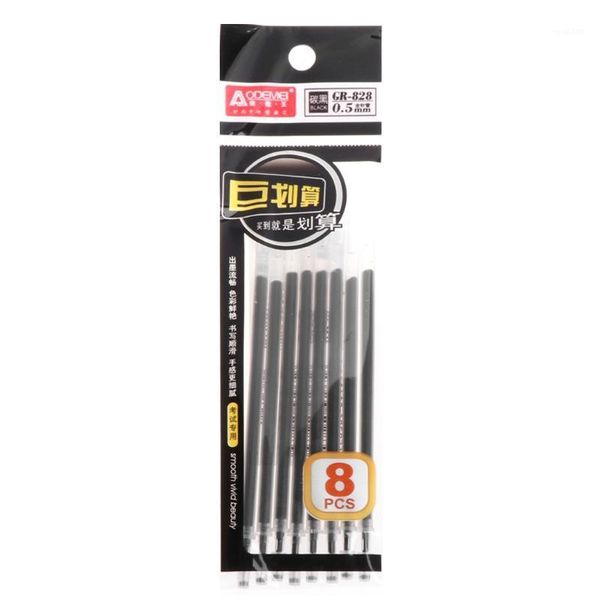 8pcs/set 0.5mm tip gel ink pen refills smooth writing study office supplies m5tb1, Black;red
8pcs/set 0.5mm tip gel ink pen refills smooth writing study office supplies m5tb1, Black;red