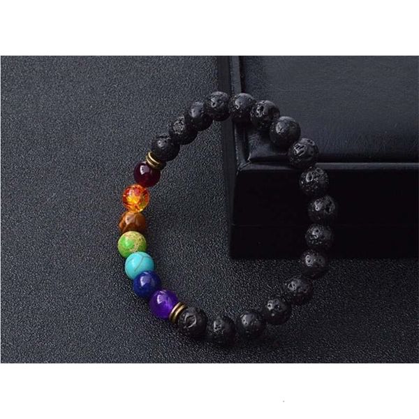 reiki new natural black lava stone bracelets 7 chakra healing balance beads bracelet for men women stretch yoga jewelryna8o
reiki new natural black lava stone bracelets 7 chakra healing balance beads bracelet for men women stretch yoga jewelryna8o