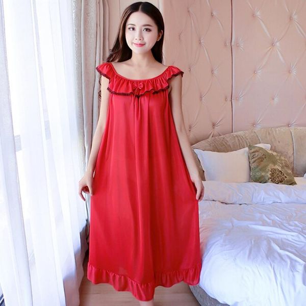 women's sleepwear women nightgowns silk satin long night dress spaghetti strap v-neck lace home shirt nightwear, Black;red
women's sleepwear women nightgowns silk satin long night dress spaghetti strap v-neck lace home shirt nightwear, Black;red