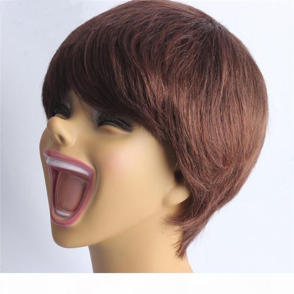 z&f dark brown 25cm snature straight human hair wigs lace wig all hand made wig for women, Black;brown
z&f dark brown 25cm snature straight human hair wigs lace wig all hand made wig for women, Black;brown