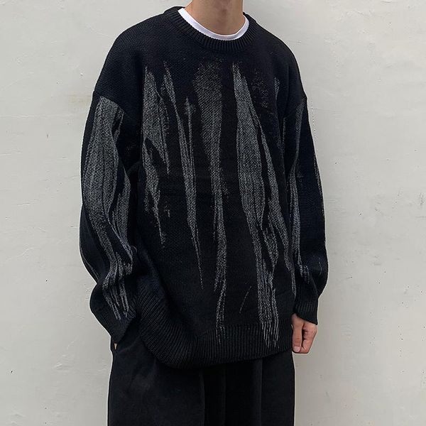 men's sweaters high street tie-dye loose pullover sweater men and women crew neck knitted oversize casual harajuku hip hop, White;black
men's sweaters high street tie-dye loose pullover sweater men and women crew neck knitted oversize casual harajuku hip hop, White;black