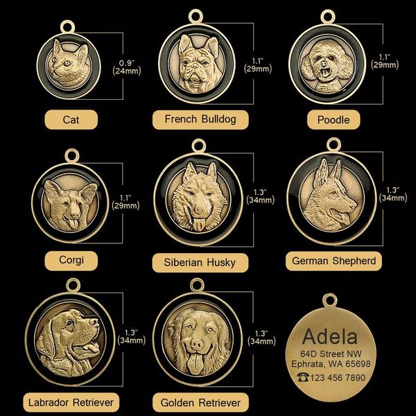 personalized dog id tag engraved pet dog tags collar accessories custom puppy cat name tags for dogs necklaces wmtpcp
personalized dog id tag engraved pet dog tags collar accessories custom puppy cat name tags for dogs necklaces wmtpcp