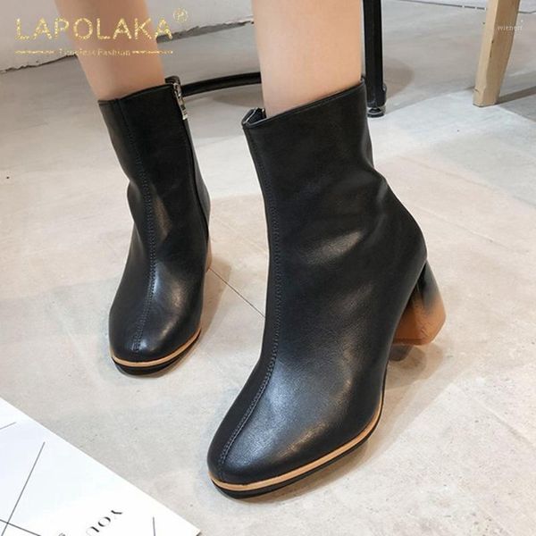 lapolaka 2020 new fashion chunky heels concise elegant boots women shoes zip up ins office ladies boots dropship1, Black
lapolaka 2020 new fashion chunky heels concise elegant boots women shoes zip up ins office ladies boots dropship1, Black