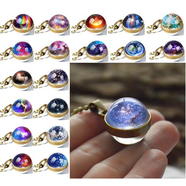 pendant necklaces 2021 galaxy series double-sided glass ball gorgeous star artificially made universe necklace jewelry, Silver
pendant necklaces 2021 galaxy series double-sided glass ball gorgeous star artificially made universe necklace jewelry, Silver
