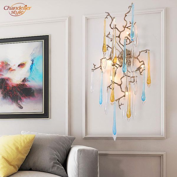 wall lamp led copper brass tree branch light glass drops sconce lighting living dining room
wall lamp led copper brass tree branch light glass drops sconce lighting living dining room
