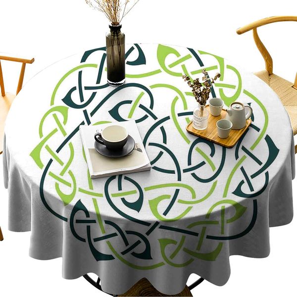 washable round table cover digital large celtic knots pattern in vintage design irish folk design art print
washable round table cover digital large celtic knots pattern in vintage design irish folk design art print
