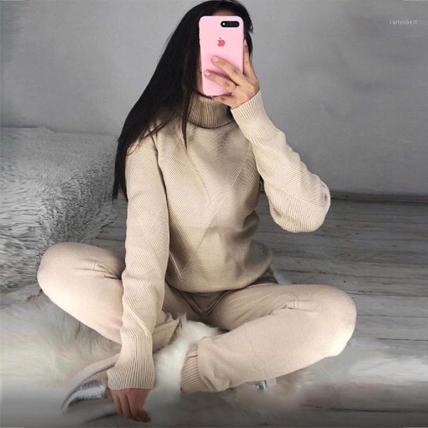 two piece dress taotrees women's autumn and winter warm sweater high neck pullover casual knit suit + trousers 2 set women1, White
two piece dress taotrees women's autumn and winter warm sweater high neck pullover casual knit suit + trousers 2 set women1, White