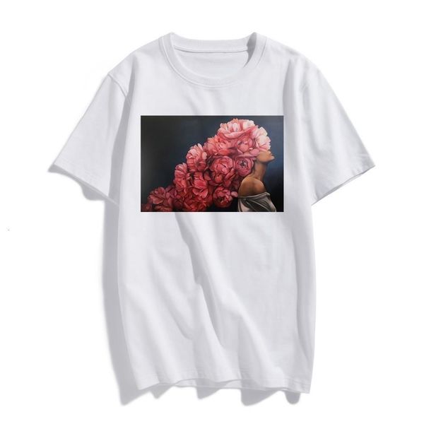 new cotton fashion tshirt woman pink flowers harajuku modern aesthetics art print short sleeve tees casual t shirt, White
new cotton fashion tshirt woman pink flowers harajuku modern aesthetics art print short sleeve tees casual t shirt, White