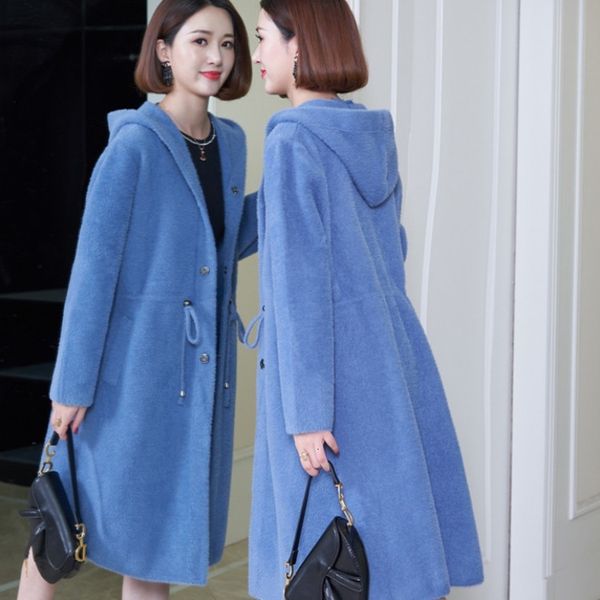 2021 new winter autumn woman's female elegant coat soft and comfortable mink 2lp8, Black
2021 new winter autumn woman's female elegant coat soft and comfortable mink 2lp8, Black